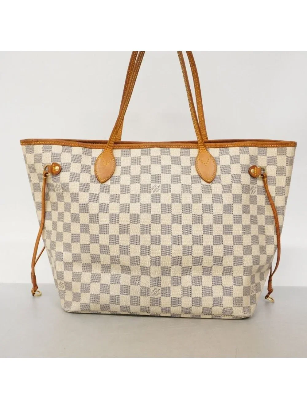 Louis Vuitton Tote Damier Azur Neverfull MM White